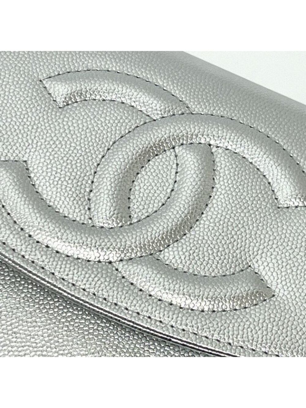 Chanel Shoulder Bag Ap4653 Caviar Leather Silver - Picture 7 of 9